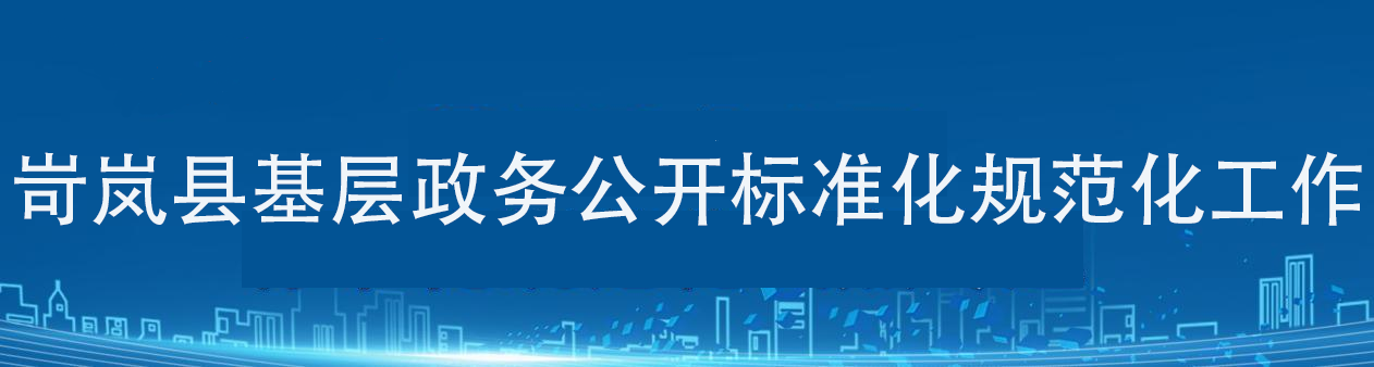 岢嵐縣基層政務(wù)公開標(biāo)準(zhǔn)化規(guī)范化工作